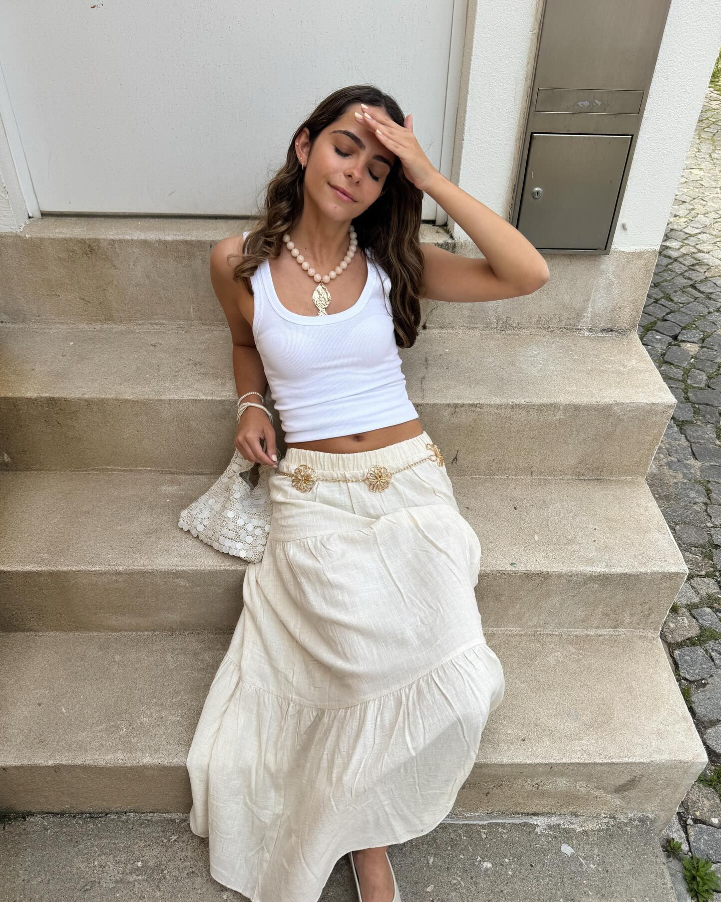 Strappy satin top mode wanita Stradivarius Indonesia