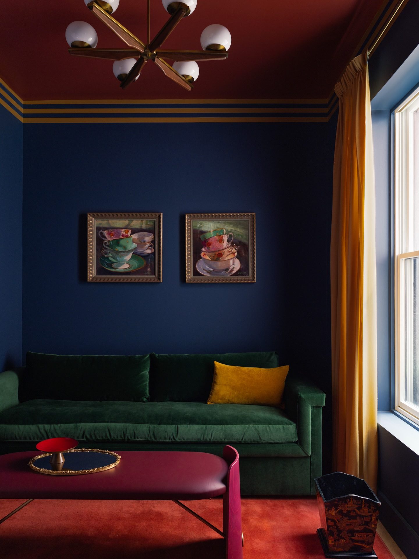 View Malea 78" Green Velvet Apartment Sofa - image 11 of 11