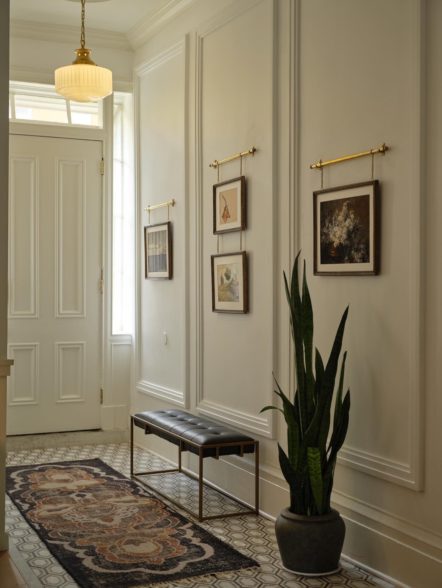 View Allure Hand-Knotted Green Floral Wool Area Rug 8'x10' - image 8 of 11