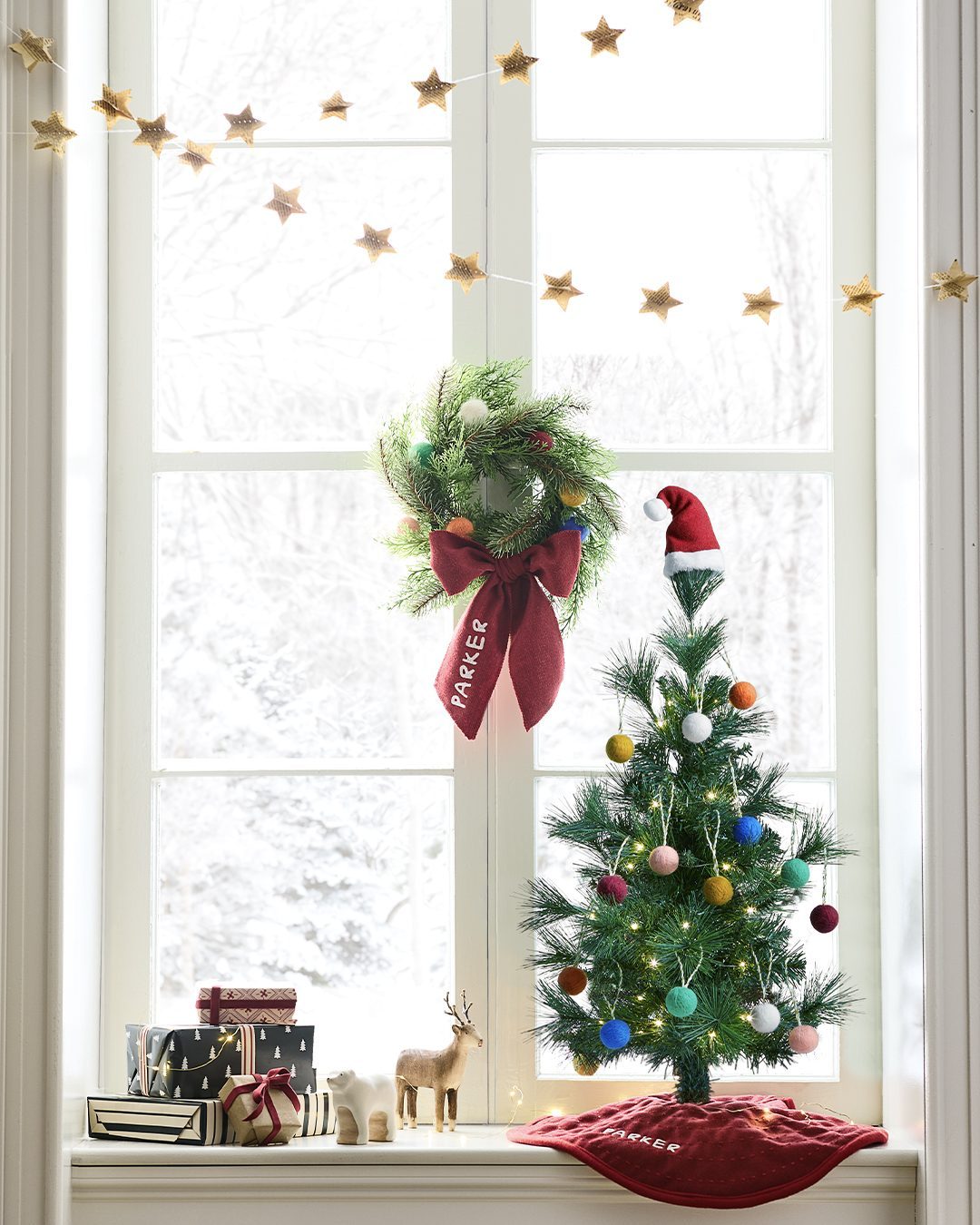 Snowy Day Kids Christmas Wee Wreath - image 5 of 6