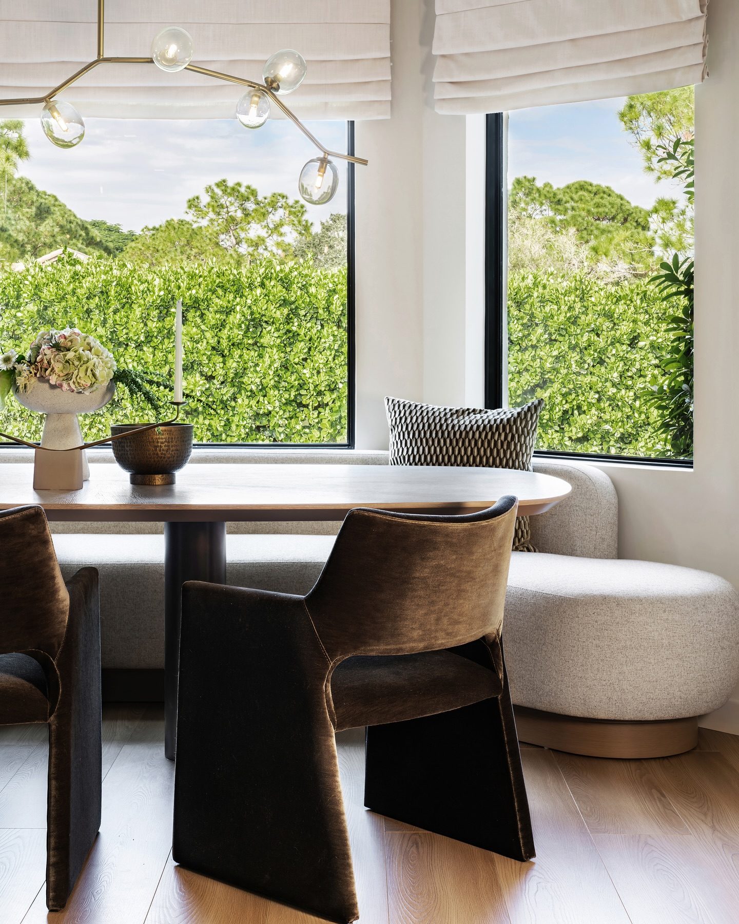 Foley Navy Faux Mohair Dining Armchair - image 8 of 12