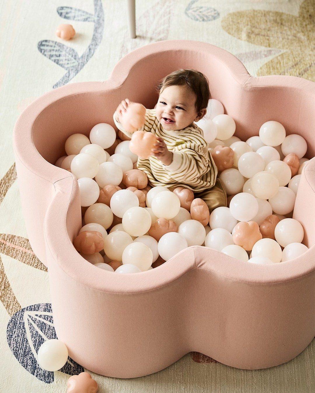 Baby and Toddler Navy Pop-Up Ball Pit with Neutral Balls - image 3 of 7