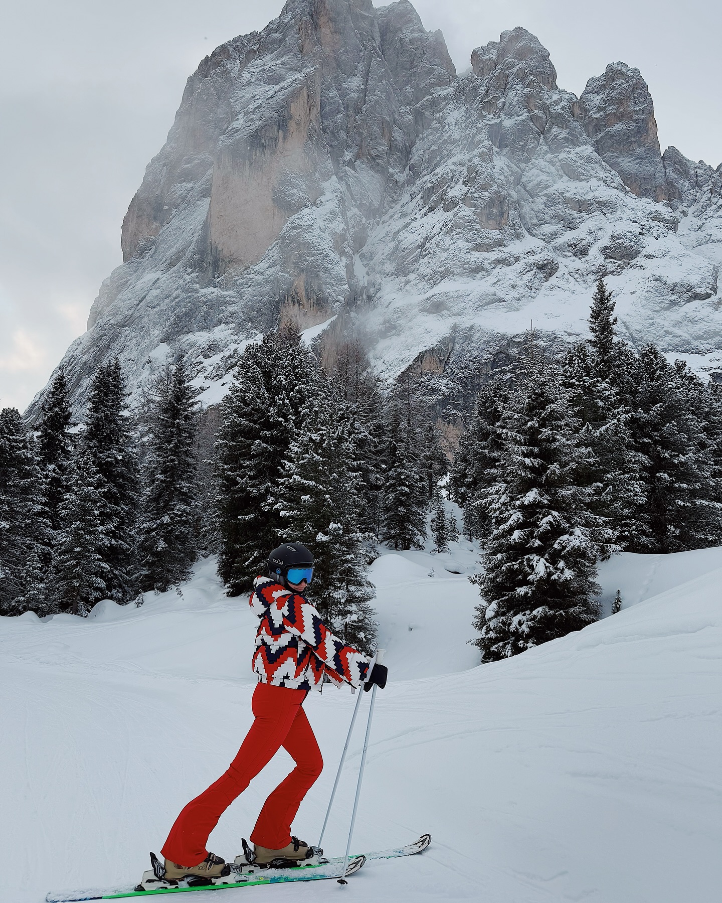 Chevron Polar Flare Down Jacket | Perfect Moment