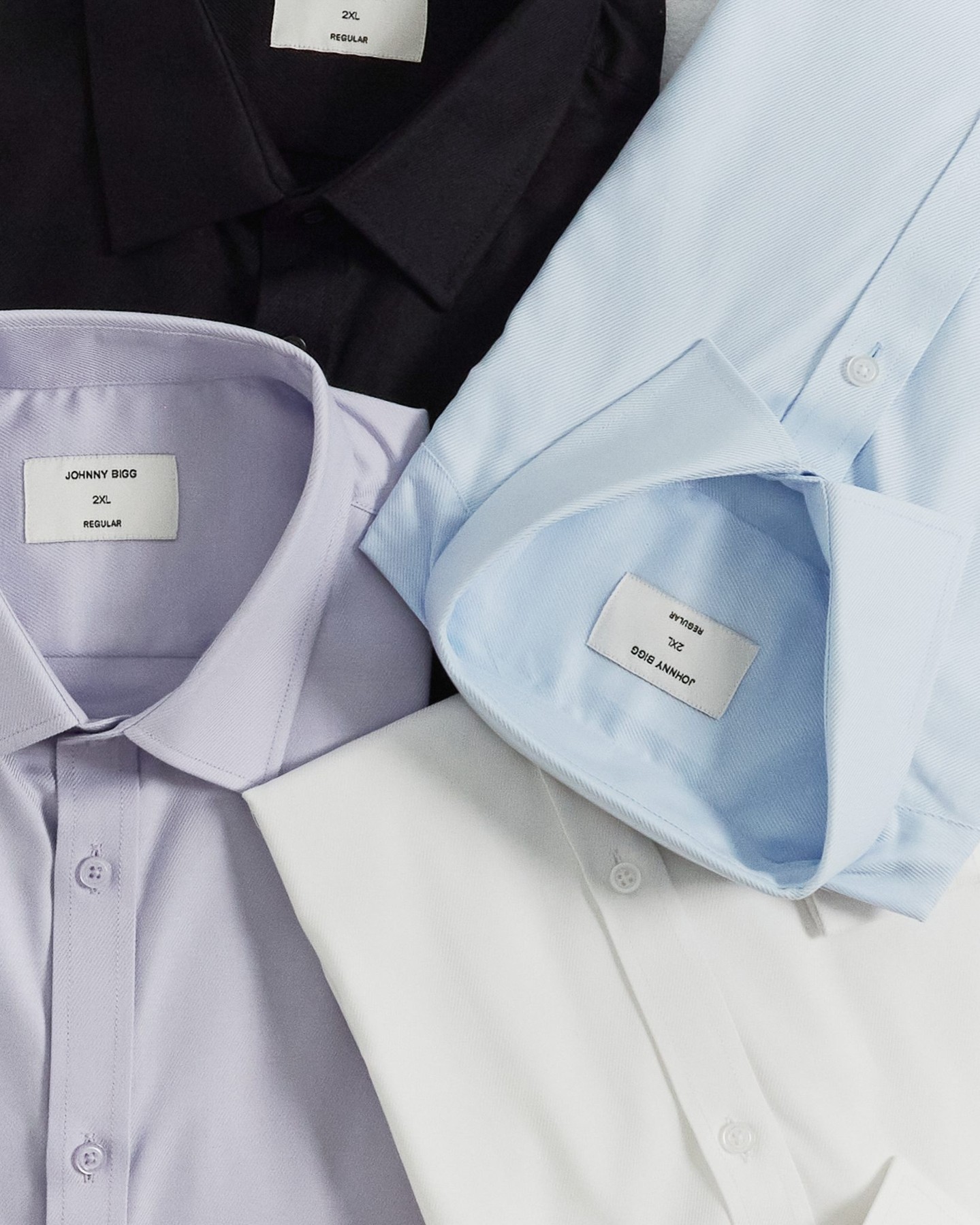 The Ace Easy Care Shirt is built for sharp days and long ones. Cut in a longline fit with a classic collar and back darts for a clean, tailored shape, it’s finished with easy-care cotton that stays smooth from meetings to race days.

Available in a range of versatile colours and designed to pair effortlessly with your go-to suit.

#johnnybigg #menswear #bigandtall #dressshirts #easycareshirt