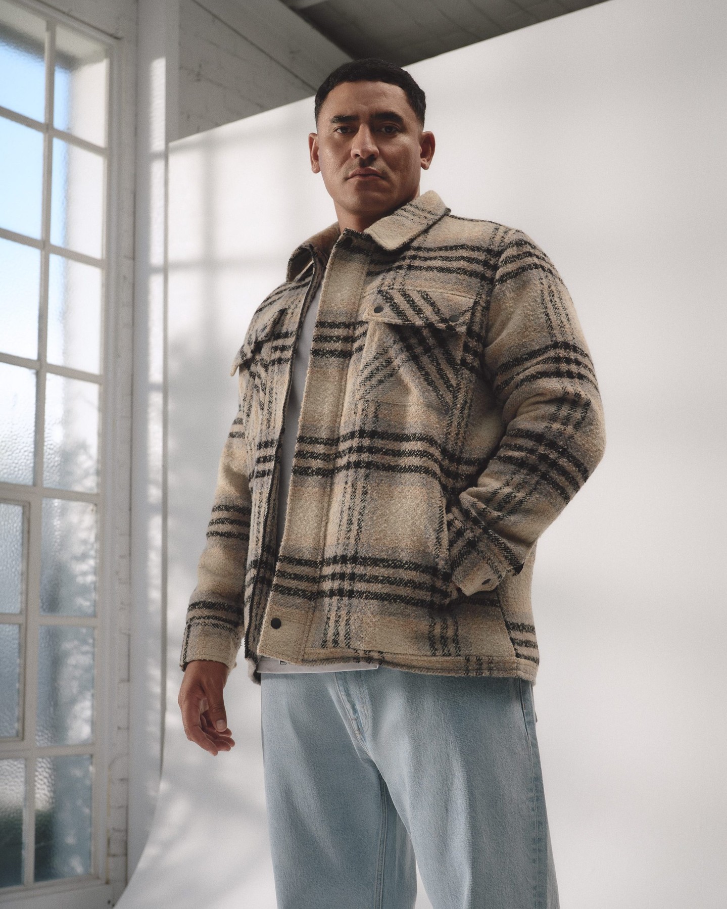 Layer up in the Padded Check Zip Thru Jacket.

A brushed check outer layer, built for warmth, comfort, and big and tall fits this season.

#johnnybigg #menswear #bigandtall #outerwear #autumnstyle
