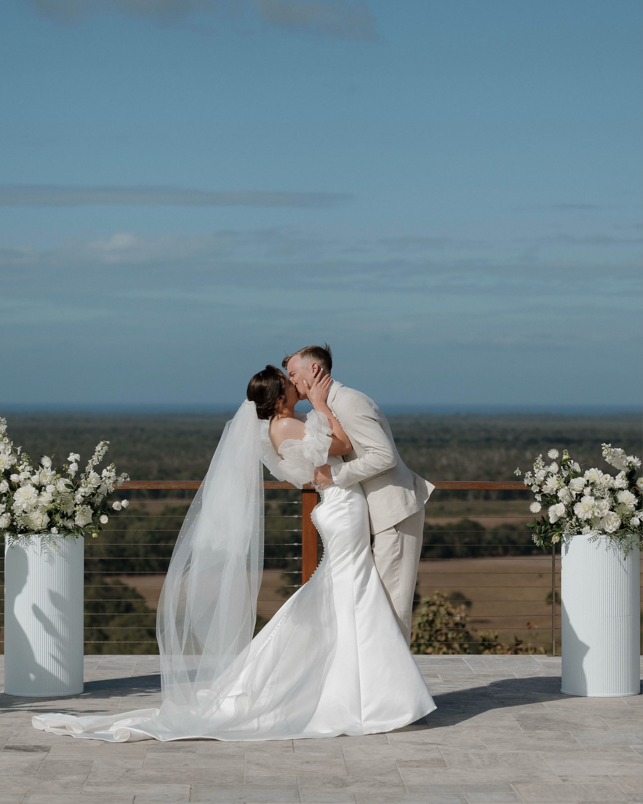 💍 Mr & Mrs Goffage 🤍

An elegant, effortlessly classy celebration for the newly weds at Ambrym Estate, Yeppoon. 
And that walk-in song… “I wanna stand with you on a mountain” literal goosebumps. 🥹 
The perfect soundtrack for a day that felt every bit as beautiful as these two.

The team 
Venue ambrymestate 
Dress – oakandvalentine 
Suit ydaustralia 
Celebrant kturnbullcelebrant 
Make-up kayla.goffage 
Hair jayda_birdeehairboutique 
Florals thebridalcollectiveau 
Fresh florals theflowerroomdoblos 
Cake thecheesecakeshop 
Videographer  magsmedia__ 
Catering evolutioncatering 
Groomsmen suit ydaustralia 
Bridesmaid dress billy_j_boutique 
MC – Emma Goffage 
•
•
•
#burntmeadowphotography #weddingphotographer #yeppoonwedding #ambrymestateweddings #destinationwedding