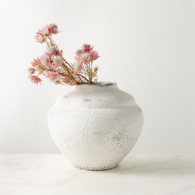 Amata Round Clear Glass Vase