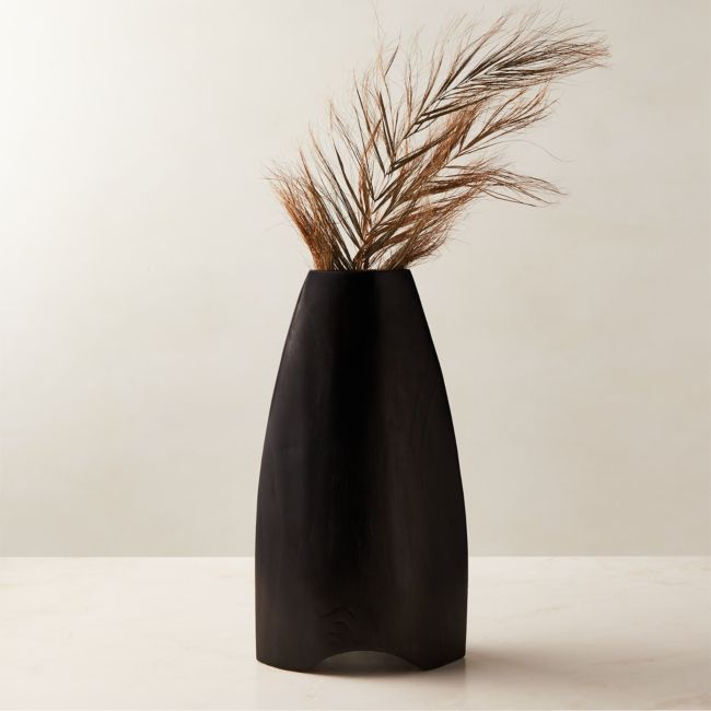 Amata Round Clear Glass Vase