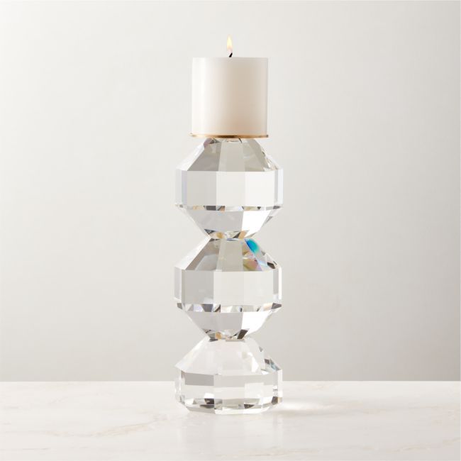 Amata Round Clear Glass Vase