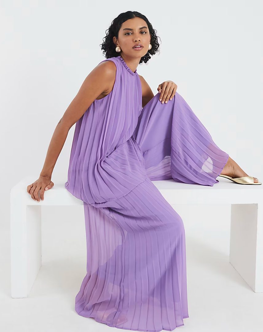 Esenchel Women's Flowy Sleeveless Tunic Top – Purple, 2XL, Soft Knit For Leggings & Casual Wear - View #4