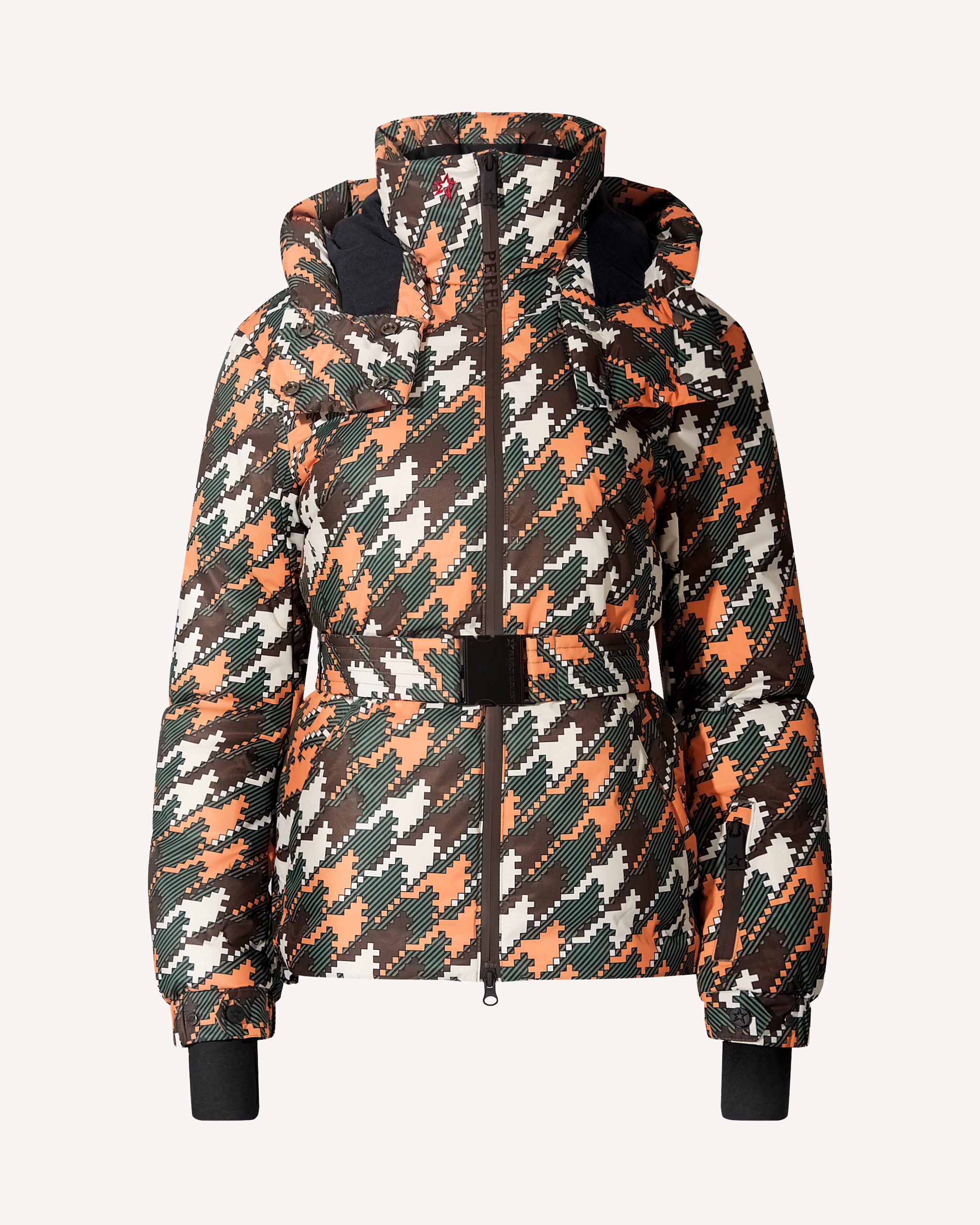 Houndstooth Candice Down Parka Jacket | Perfect Moment